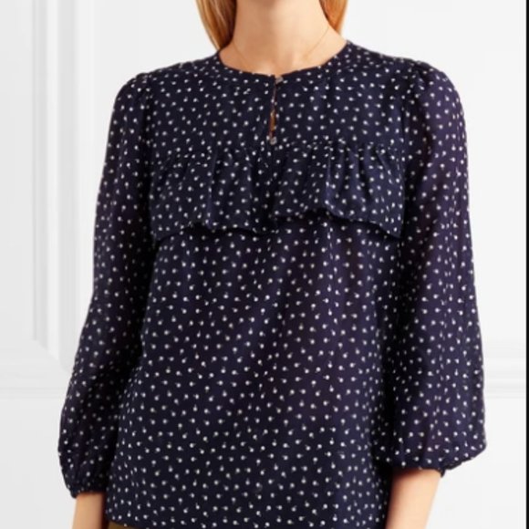 J. Crew Tops - NWOT JCrew 🍒 Silk Blend Voile Popover